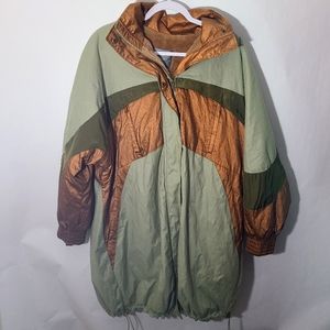 Anthropologie Faux Fur Lined Long Jacket Women's Large